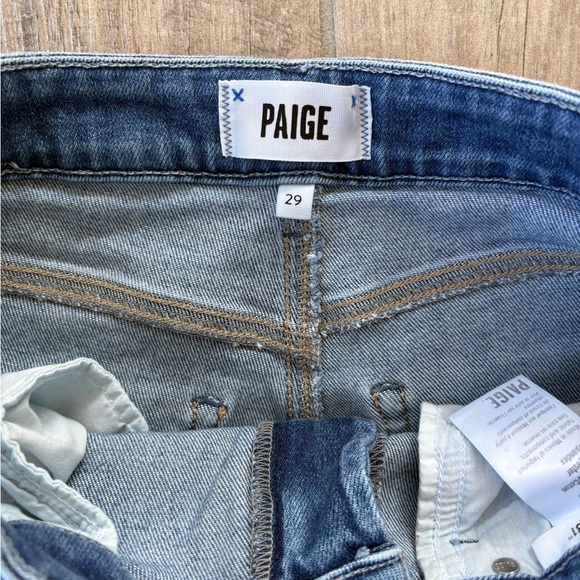 Paige Anessa Wide Leg Jean Flamenco Distressed Size 29 - Picture 5 of 7